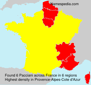 Surname Pacciani in France Surname Pacciani in France