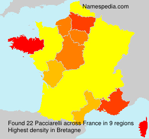 Surname Pacciarelli in France Surname Pacciarelli in France