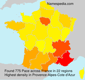 Surname Pace in France Surname Pace in France