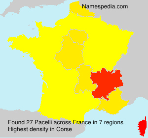 Surname Pacelli in France Surname Pacelli in France