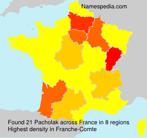 Surname Pacholak in France Surname Pacholak in France