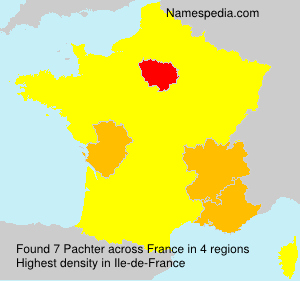 Surname Pachter in France Surname Pachter in France