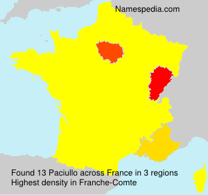 Surname Paciullo in France Surname Paciullo in France