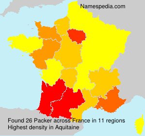 Surname Packer in France Surname Packer in France