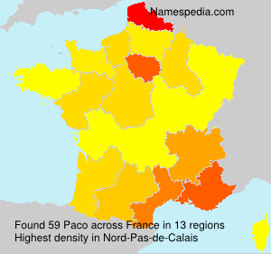 Surname Paco in France Surname Paco in France
