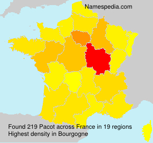 Surname Pacot in France Surname Pacot in France