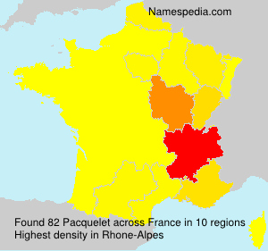 Surname Pacquelet in France Surname Pacquelet in France