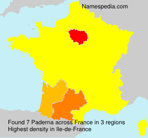 Surname Paderna in France Surname Paderna in France