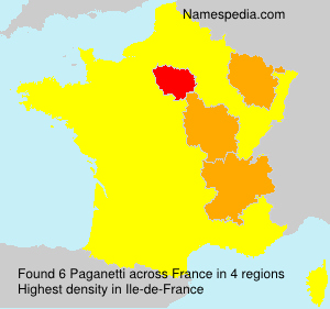 Surname Paganetti in France Surname Paganetti in France