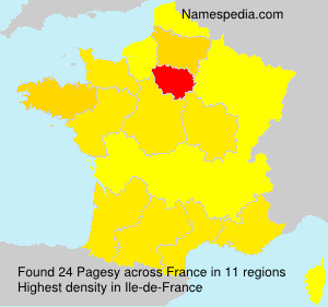 Surname Pagesy in France Surname Pagesy in France