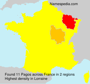 Surname Pagos in France Surname Pagos in France