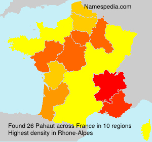 Surname Pahaut in France Surname Pahaut in France