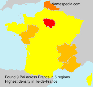 Surname Pai in France Surname Pai in France