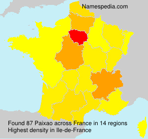 Surname Paixao in France Surname Paixao in France