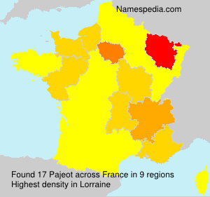 Surname Pajeot in France Surname Pajeot in France