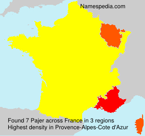 Surname Pajer in France Surname Pajer in France
