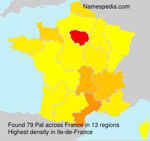 Surname Pal in France