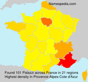 Surname Palazzi in France Surname Palazzi in France