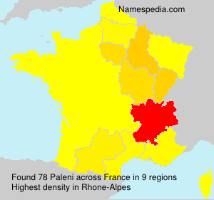 Surname Paleni in France