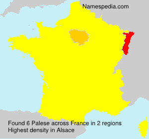 Surname Palese in France Surname Palese in France
