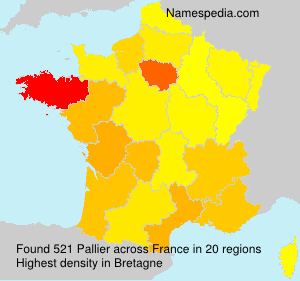 Surname Pallier in France Surname Pallier in France