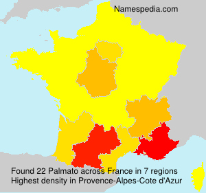 Surname Palmato in France Surname Palmato in France