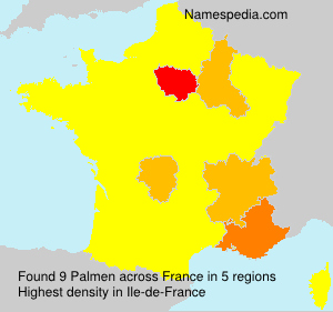 Surname Palmen in France Surname Palmen in France