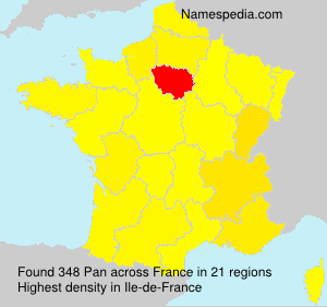 Surname Pan in France Surname Pan in France