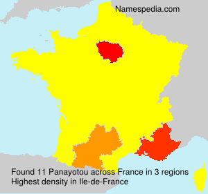 Surname Panayotou in France Surname Panayotou in France