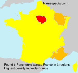Surname Panchenko in France Surname Panchenko in France