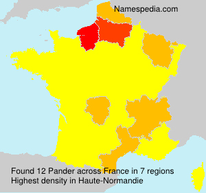 Surname Pander in France Surname Pander in France