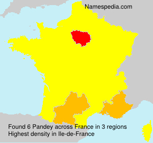 Surname Pandey in France Surname Pandey in France