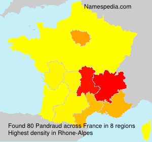 Surname Pandraud in France Surname Pandraud in France
