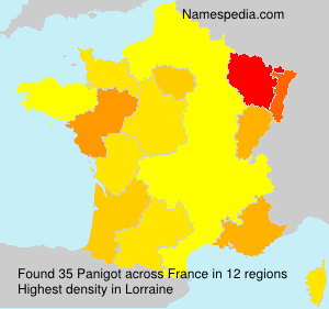 Surname Panigot in France Surname Panigot in France
