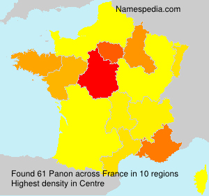 Surname Panon in France Surname Panon in France