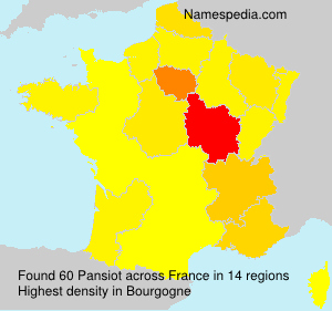 Surname Pansiot in France Surname Pansiot in France