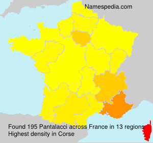 Surname Pantalacci in France Surname Pantalacci in France