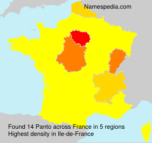 Surname Panto in France Surname Panto in France