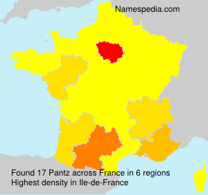 Surname Pantz in France Surname Pantz in France