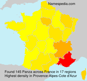 Surname Panza in France Surname Panza in France