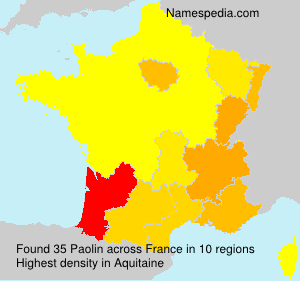 Surname Paolin in France