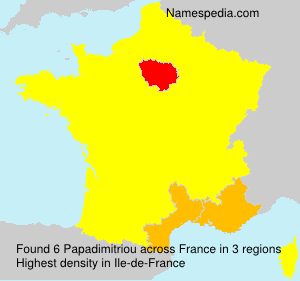 Surname Papadimitriou in France Surname Papadimitriou in France