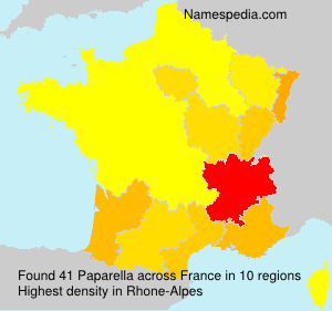 Surname Paparella in France Surname Paparella in France