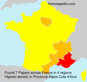 Surname Paparo in France Surname Paparo in France