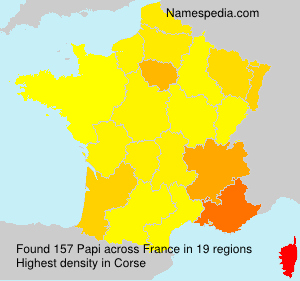 Surname Papi in France Surname Papi in France