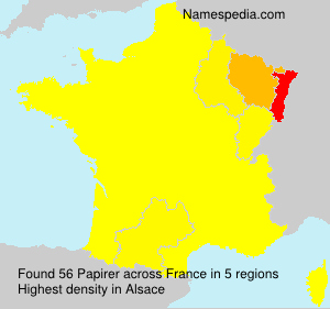 Surname Papirer in France Surname Papirer in France