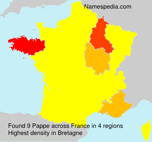 Surname Pappe in France Surname Pappe in France