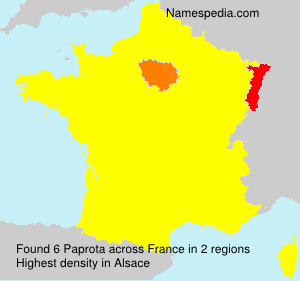 Surname Paprota in France Surname Paprota in France