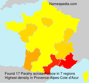 Surname Parahy in France Surname Parahy in France