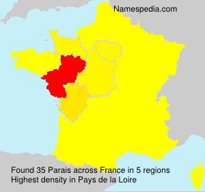 Surname Parais in France Surname Parais in France